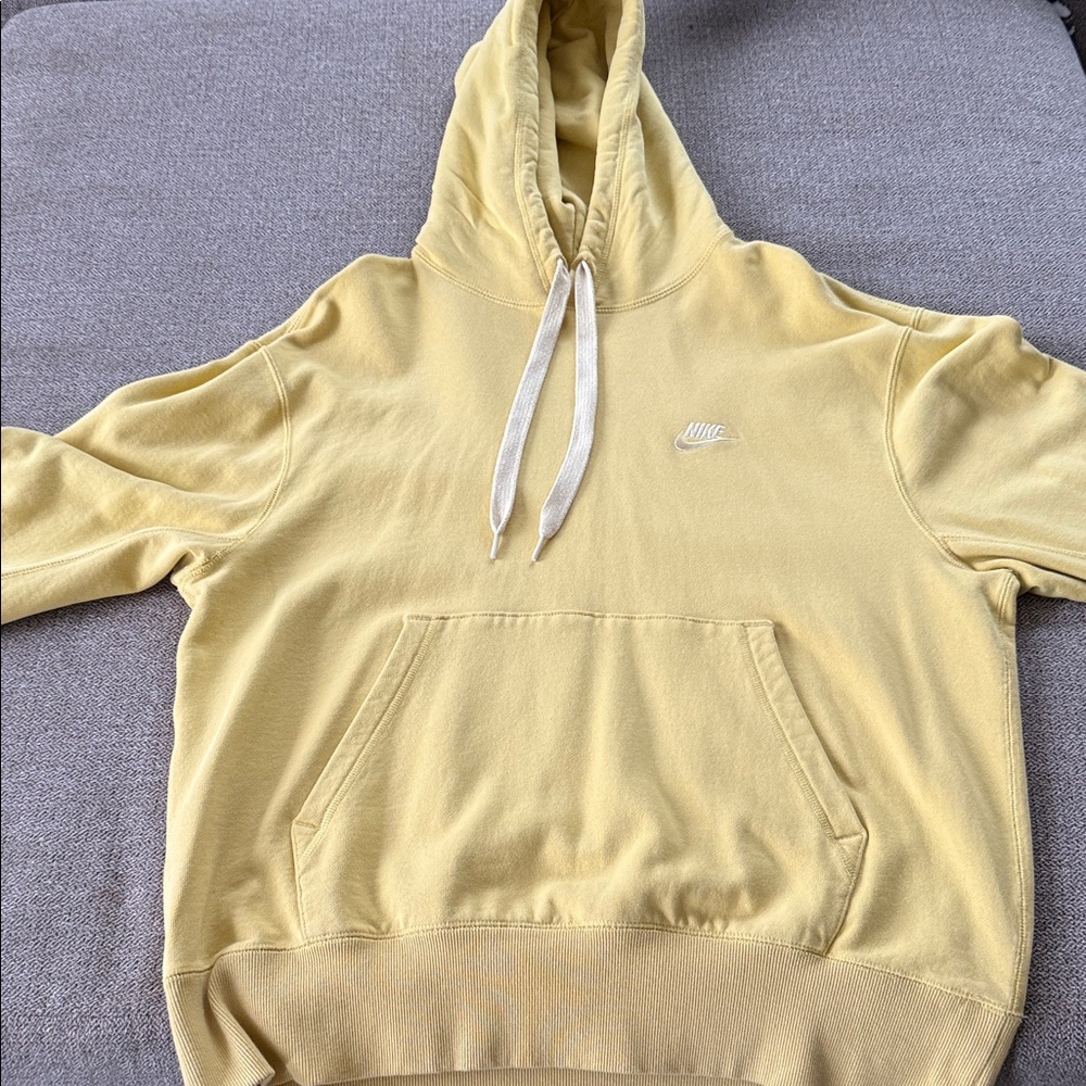 Nike Light Yellow Pullover Hoodie
